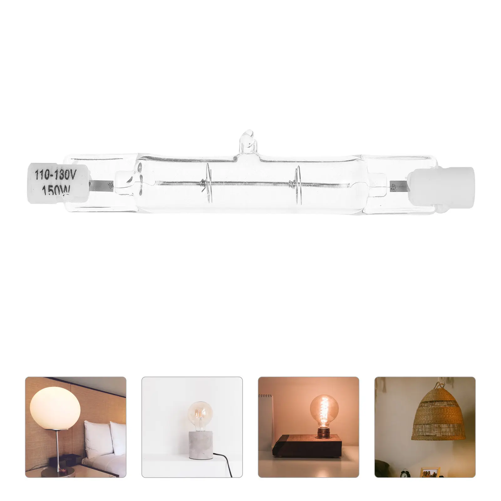 Adjustable Halogen Light Tube Output Long Lifespan Multi Use for Business Workplace Home Lighting Replaceable Bulb