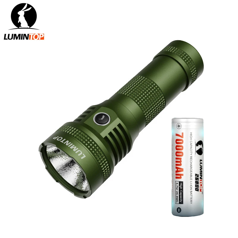 

LUMINTOP AK26 Flashlight Max 7000 Lumens Beam Distance 650M Rechargeable Torch Lanterns Camping Light Built-in 26800 Battery