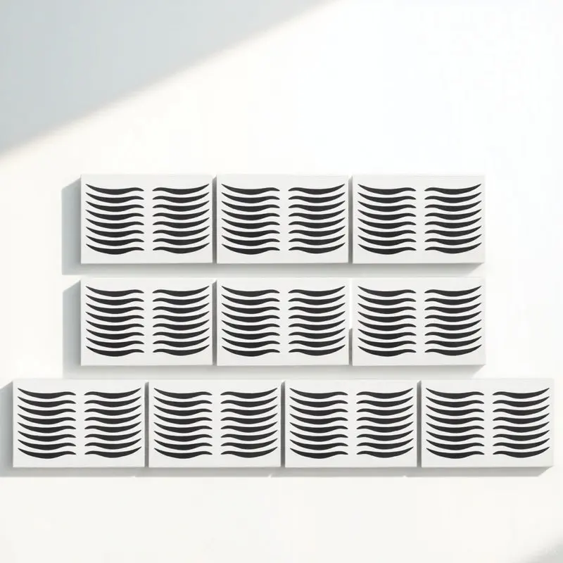 80 Paar schwarze Eyeliner-Aufkleber, temporäre Augen-Make-up-Lidschatten-Aufkleber, glatter, wasserfester Eyeliner für Party-Bühnenauftritte