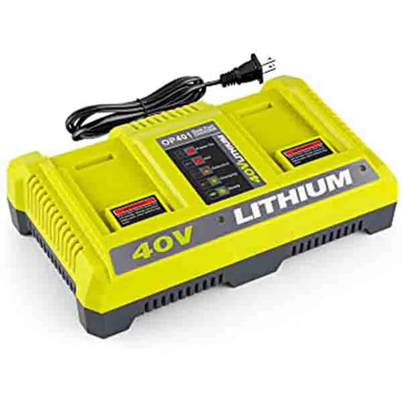 40V Rapid Dual Charger for Ryobi 40V Lithium-Ion Battery OP401 OP4040 OP4050A OP4026 Ryobi 40V Battery Charger,US Plug&A36G