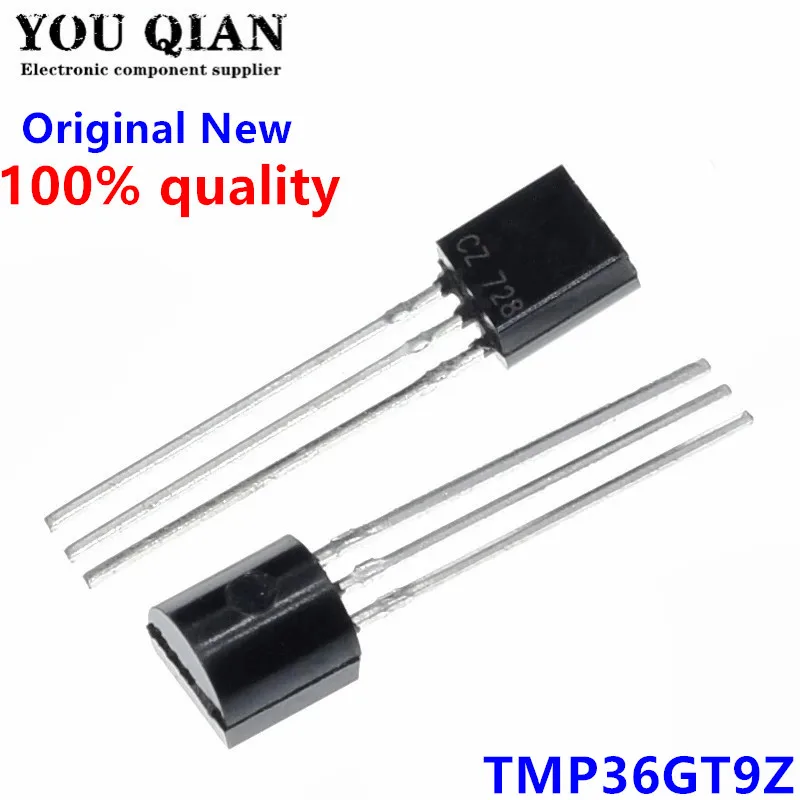 2PCS TMP36GT9Z Original Genuine TO-92 Low Voltage, Precision Temperature Sensor TMP36GZ