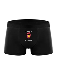 Men's Boxer Briefs Funny Novelty Underwear- Fashion Letter Print Panties(M/L/XL)
