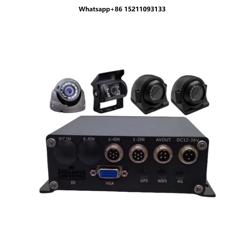 Firecore HX-9008 4 Channel Car with DVR HD 1080P Dash Cam Recorder Box 360 Car System for Truck Bus