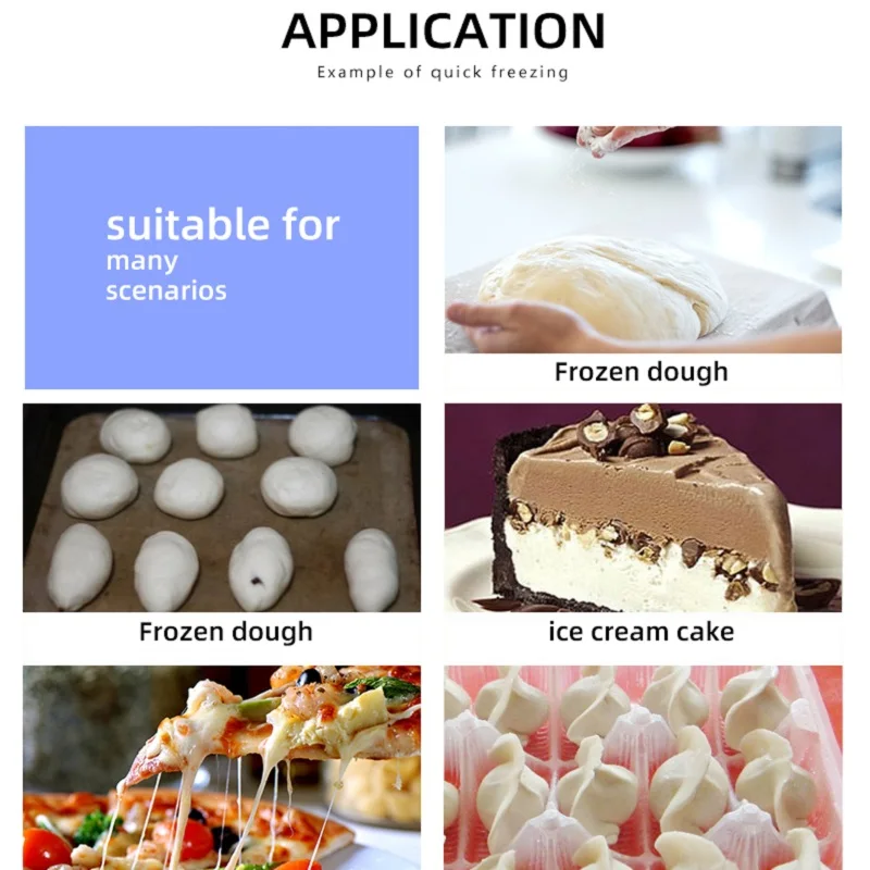 MUXUE  3 Tray Industry Blast Freezer Quick Freezing Equipment for Fruit Vegetable Gelato Blast Freezer