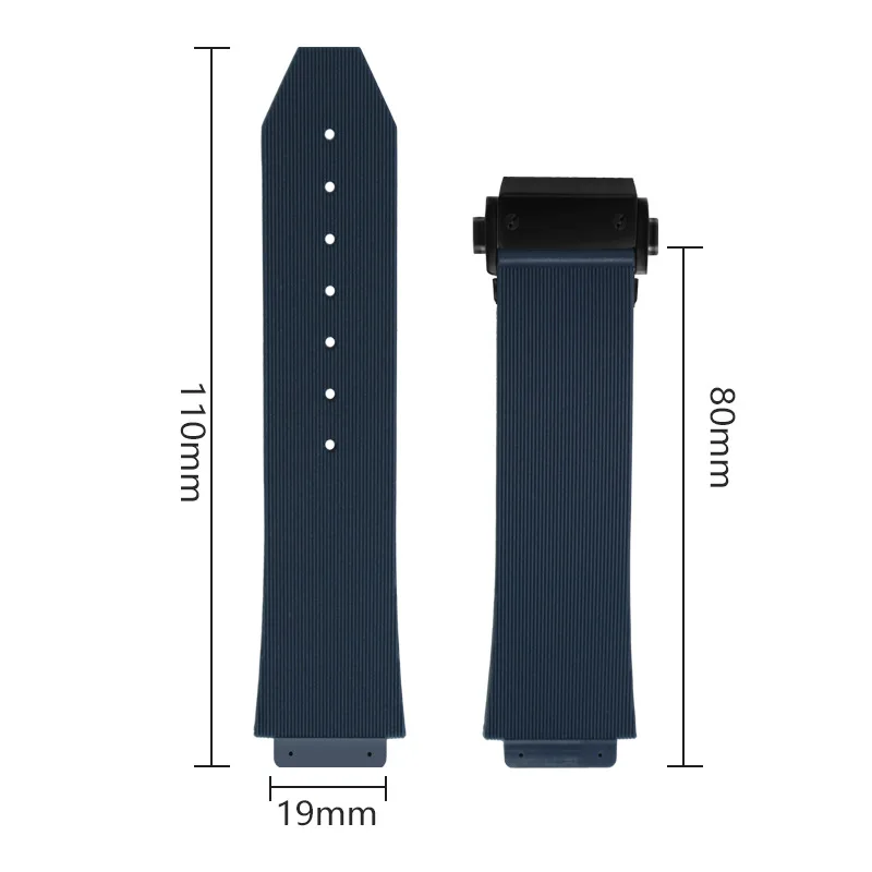 Watch band for Hublot Big Bang silicone 26*19mm waterproof men watch strap chain watch accessories rubber watch bracelet chain