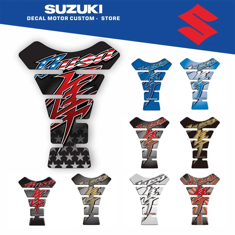 Motorcycle 3D FEL stickers motorcycle accessories fuel tank protection stickers suitable for SUZUKI HAYABUSA GSXR1300 GSXR 1300