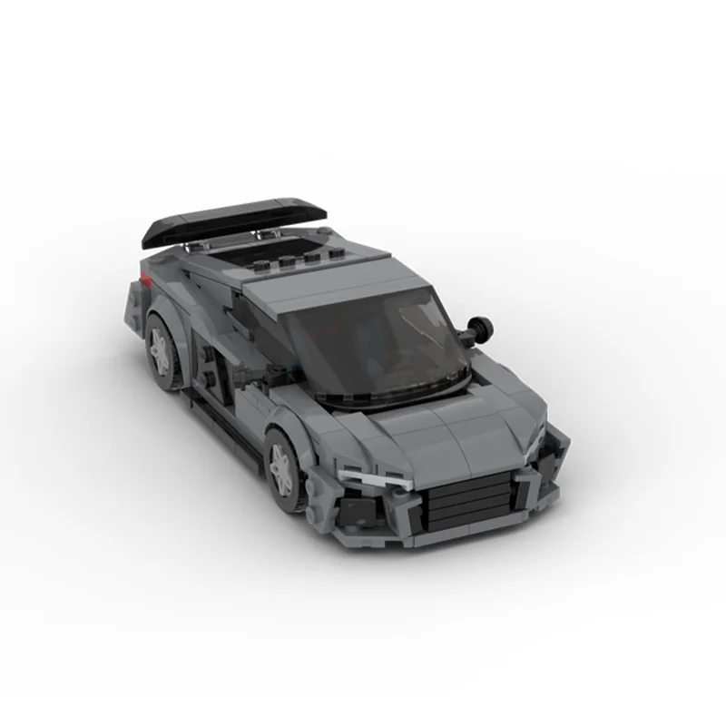 

358 шт. новый MOC ​ ​ Городской шоссе R8, спортивный автомобиль, модульные детские развивающие строительные блоки, игрушка в подарок
