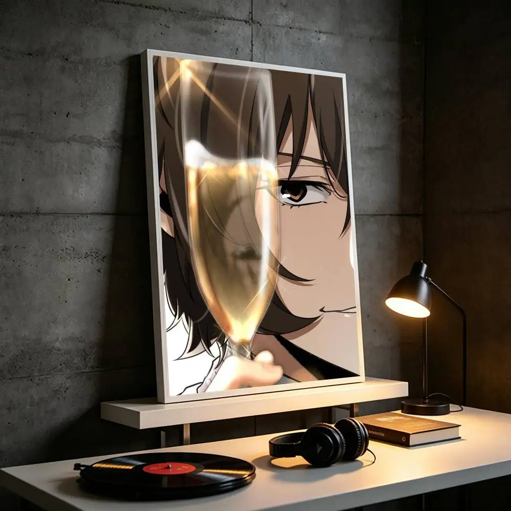 Osamu Dazai  Poster Waterproof Wall Art Sticker For Bar Living Room Vintage Decor High Quality Print Gift