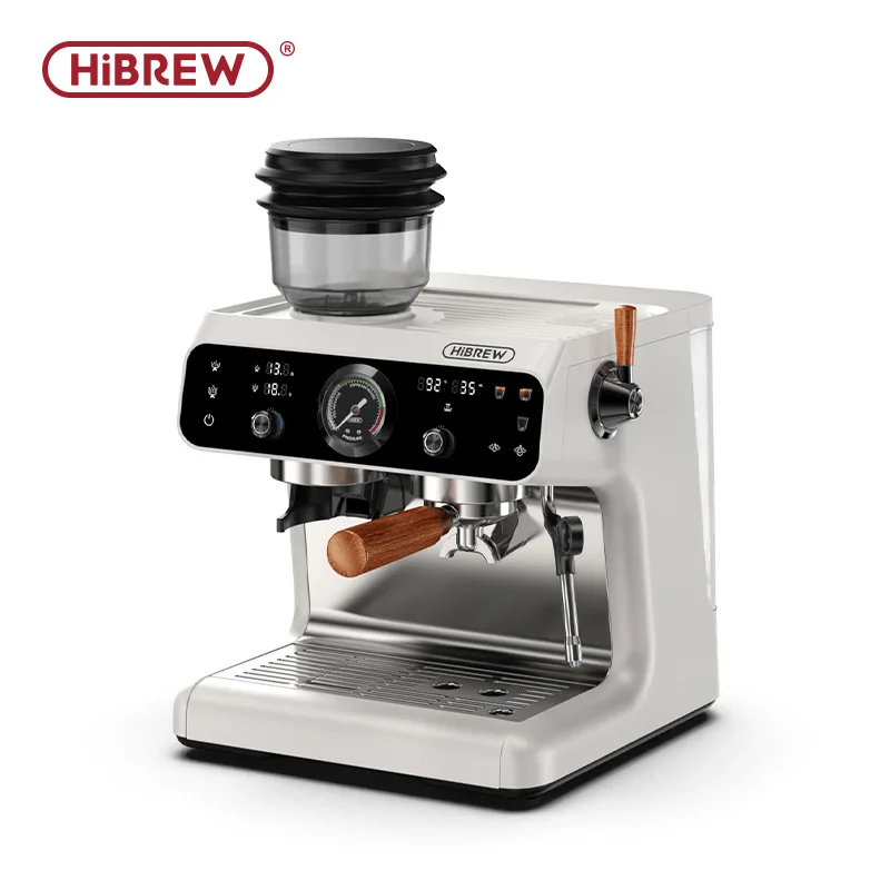 HiBREW Dual Therｍoblocks Barista Pro Espressomachine Ingebouwde molen One-touch Americano voor Cafe Hotel Restaurant H7B - afbeelding 2