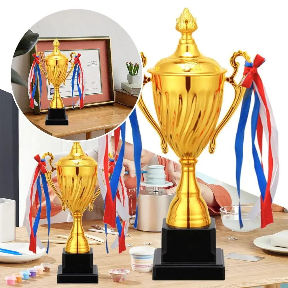 

Golden Statues Trophy Awards Craft Souvenirs Competition Soccer Small Prize Cup School Rewarding Supply Metal Model Cupaward