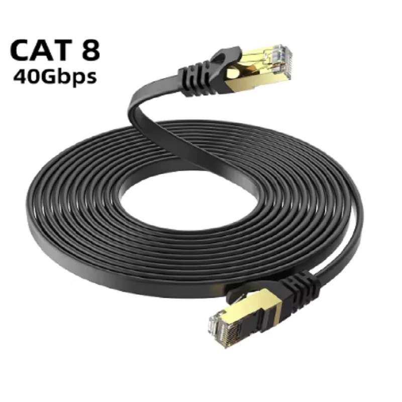 30 centimetri 20 centimetri Cat 8 Piatto Cavo Ethernet Rete LAN Cat8 Rj45 Spina Cavo di Rete 40 Gbps Cavo 2000 Mhz Per Router Pc Ps4 Tv Laptop