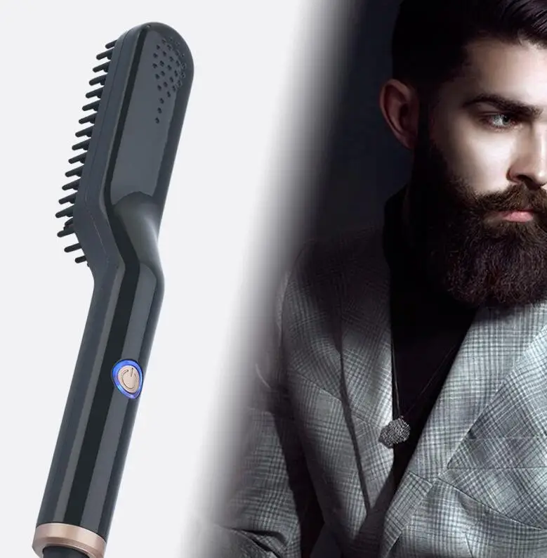 

premium hair and beard straightening comb Hot Comb Hair Curler Fast Heating Straightening Brush