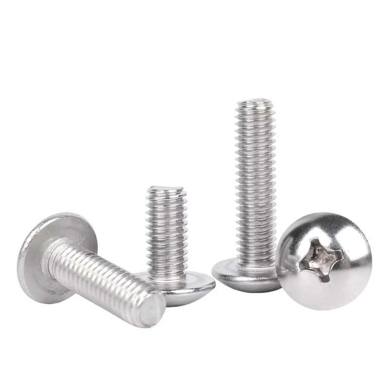 M2-M5 Phillips Large Flat Head Screw Mushroom Head Screws Nuts Washers Assortment Kit for DIY Home Repair Industrial Use