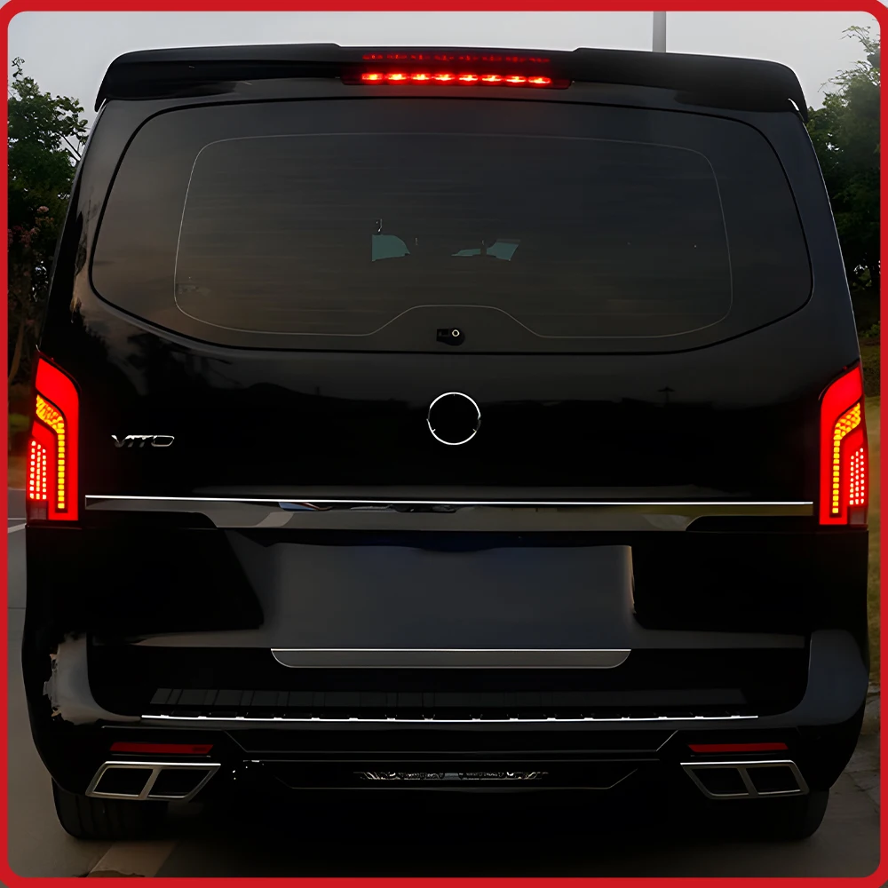 For Mercedes-Benz Vito W447 2016-2023 Car Tail Light Assembly Upgrade LED Dynamic Flow Brake Light Tool Accessories