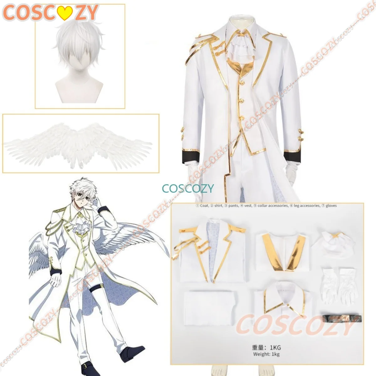 Anime Blue Lock Nagi Seishirou Team weiße Uniform Cosplay Kostüm Bachira Meguru Perücke Herren schönen Anzug