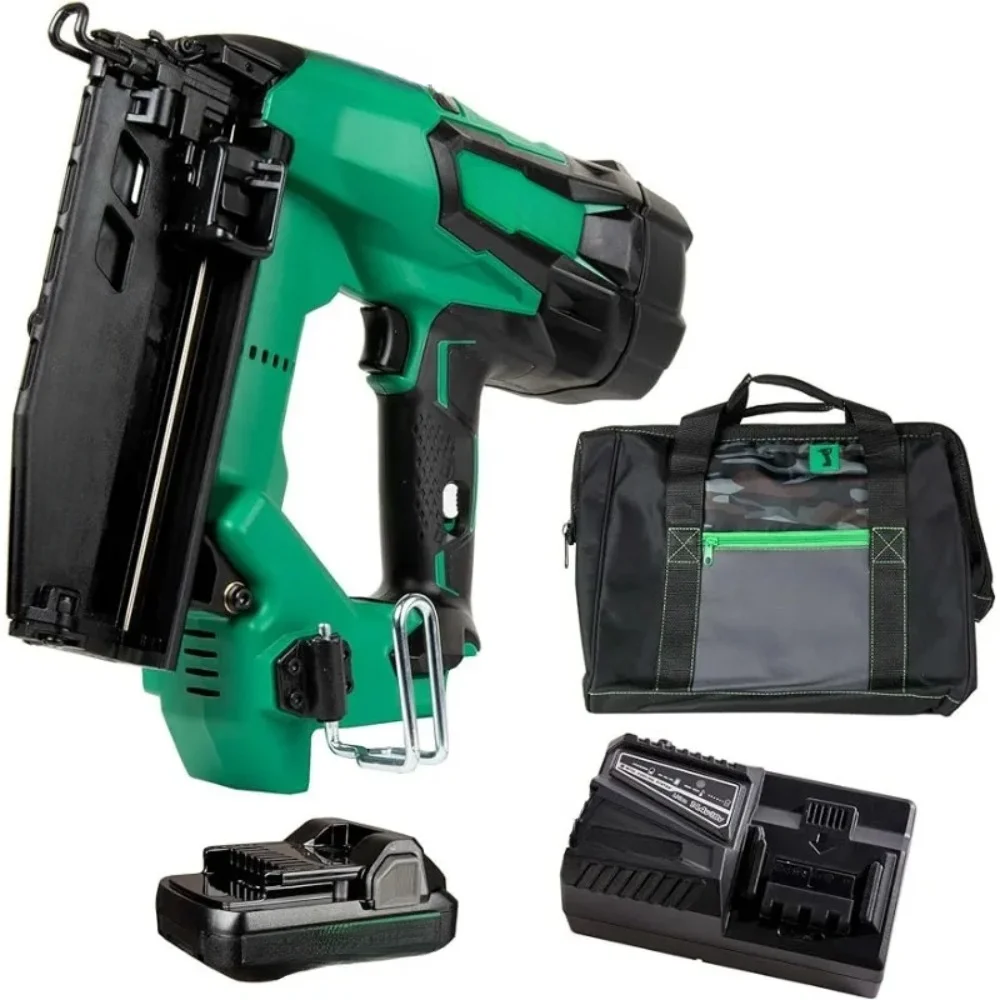 Cordless 18V MultiVolt Straight Finish Nailer Kit | 16 Gauge | 1-18V 2.0Ah Lithium Ion Battery w/Fuel Gauge