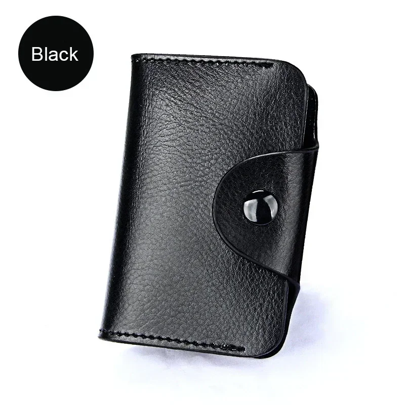 Real Leather Credit Card Holder Men Wallet Small Pouch Money Bag Big Capacity Cardholder Case Genuine Leather Wallets Pochette