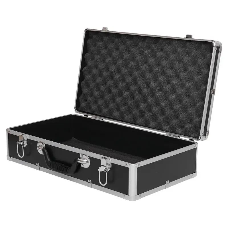 Aluminum Alloy Tool Box Multifunction Hard Storage Case Portable Parts Box Impact Resistant Case With Sponge