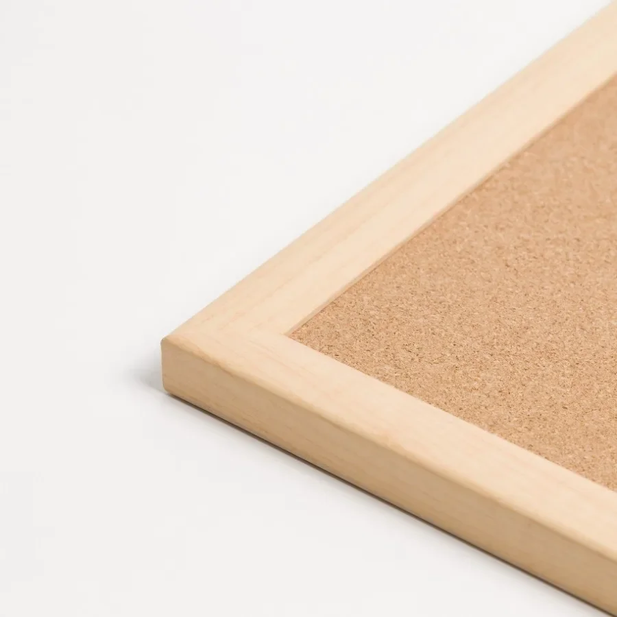 17 × 23 بوصة. لوحة إعلانات الفلين مع إطار من خشب القيقب الطبيعي لتنظيم المكاتب المنزلية مثالية لصور الملاحظات والشي