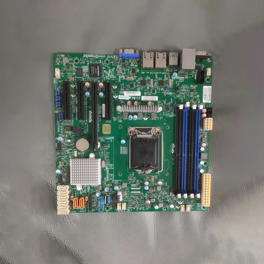 For Supermicro Server Motherboard E3-1200 v6/v5 7th/6th Gen. Core i3 Series 8 SATA3 (6Gbps) IPMI 2.0 LGA1151 X11SSM-F