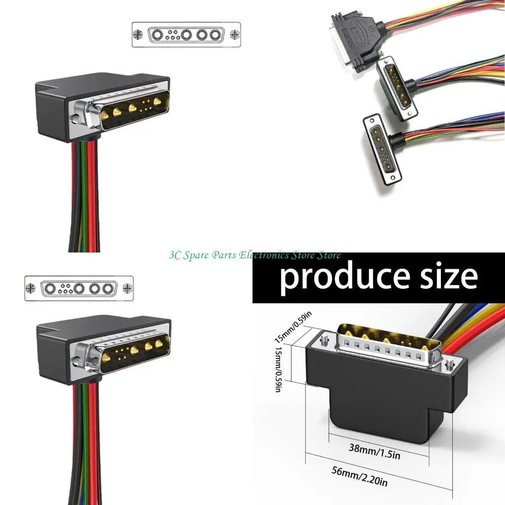 SZ Professional 9W4 High Current Terminal With Bare Copper Wire And Protective Double Layer Shell