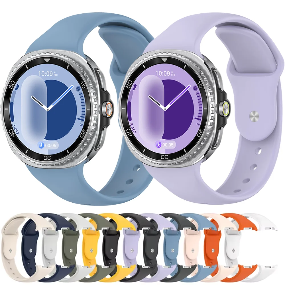Nahtloses Silikonarmband für Samsung Galaxy Watch 8 40mm 44mm Sportliches Weiches Atmungsaktives Armband für Galaxy Watch 8 Classic 46mm