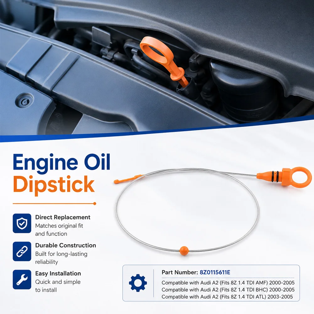 For Audi A2 8Z 1.4 TDI AMF BHC ATL 2000 2001 2002 2003 2004 2005 Engine Oil Fluid Level Dipstick 8Z0115611E Car Accessories
