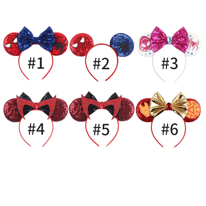 Mickey hair accessories, sequins, bows, party decorations, children\'s hair bands, hair accessories wholesale