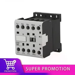 CJX2-K0910 K1210 K1610 Mini AC/ DC Contactor Din Rail 3P 3main 1NO/3main 1NC Coil Voltage 230V 50/60Hz 6A 9A 12A 16A 12V 24V
