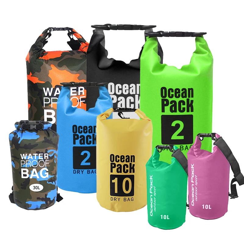 5L Water Resistant Dry Bag Waterproof Sack Storage Pack Outdoor Kayaking Canoeing River Trekking Boating Swimming Pouch Dry Sack