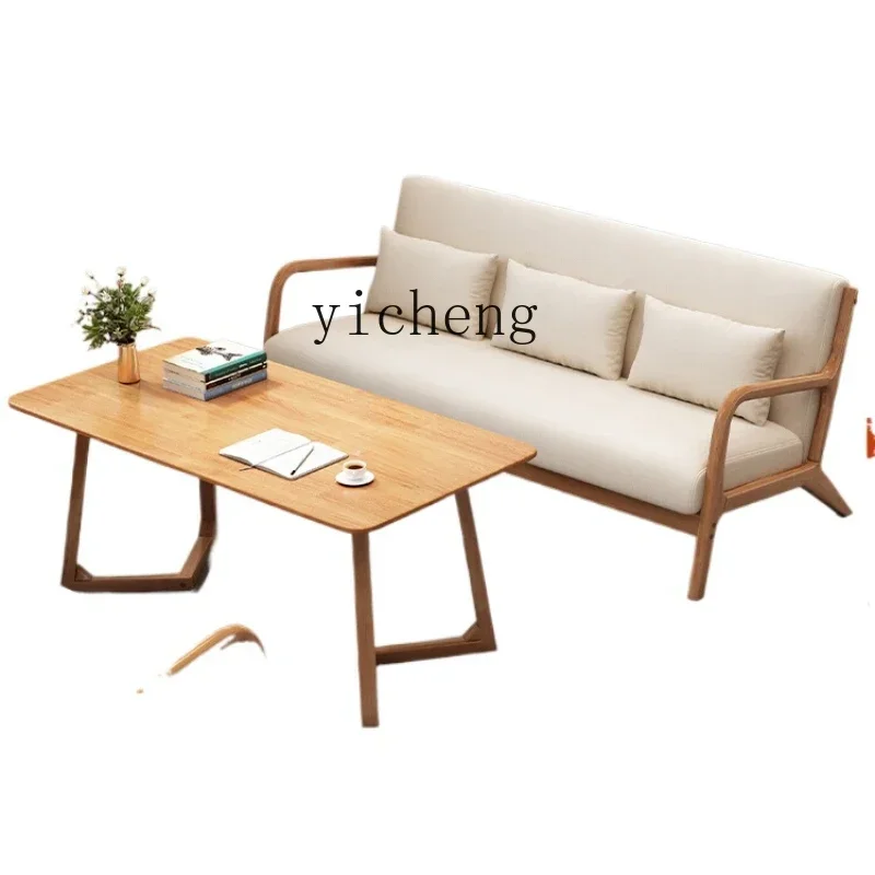 

solid wood dessert shop Internet celebrity commercial catering furniture sofa chair snack bar table and chair combination