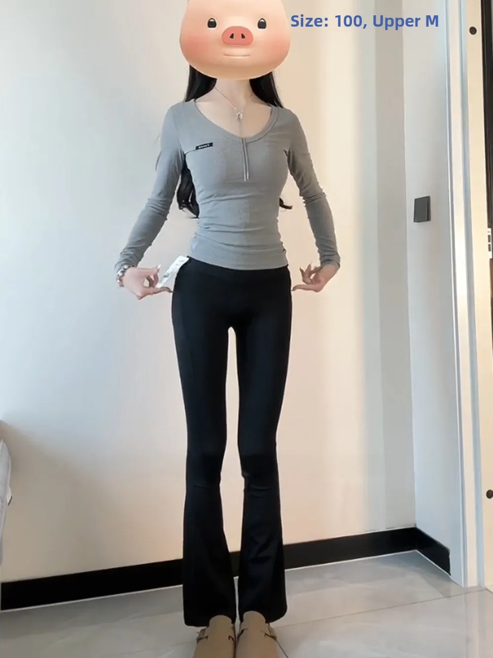 하이웨이스트 요가 팬츠 여성용 슬림 엘라스틱 캐주얼 플레어 얇은 레깅스 하이웨이스트 롱 팬츠