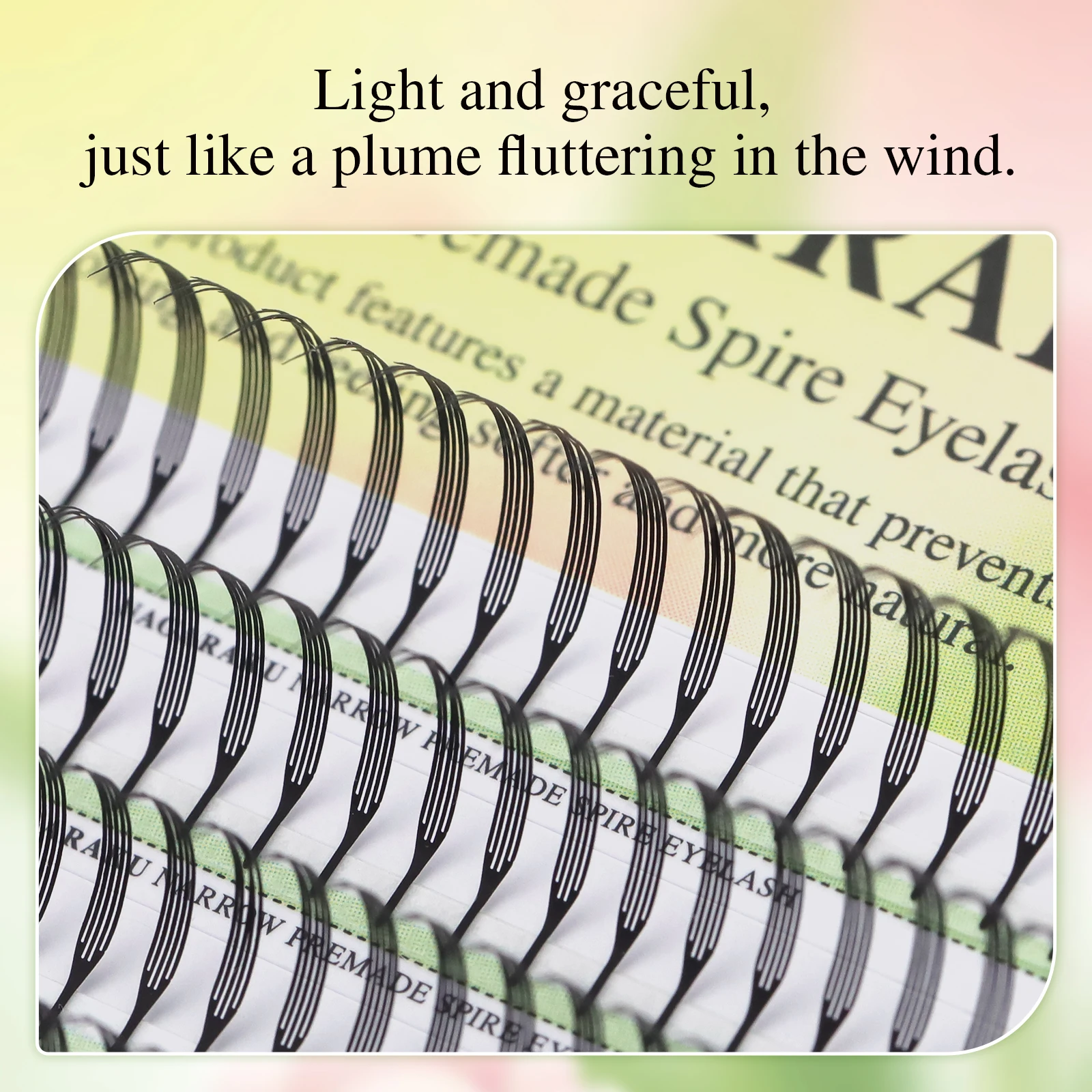 ขนตาปลอม NAGARAKU แบบปลายแหลม  ให้ลุคธรรมชาติ นุ่มฟู  แบบการ์ตูน