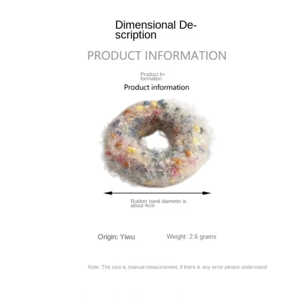 الملونة نقطة أفخم الشعر حلقة عالية مرونة سميكة ذيل حصان حامل التعادل الشعر لا ضرر لينة المخملية عقال النساء فتاة الشعر التبعي #6