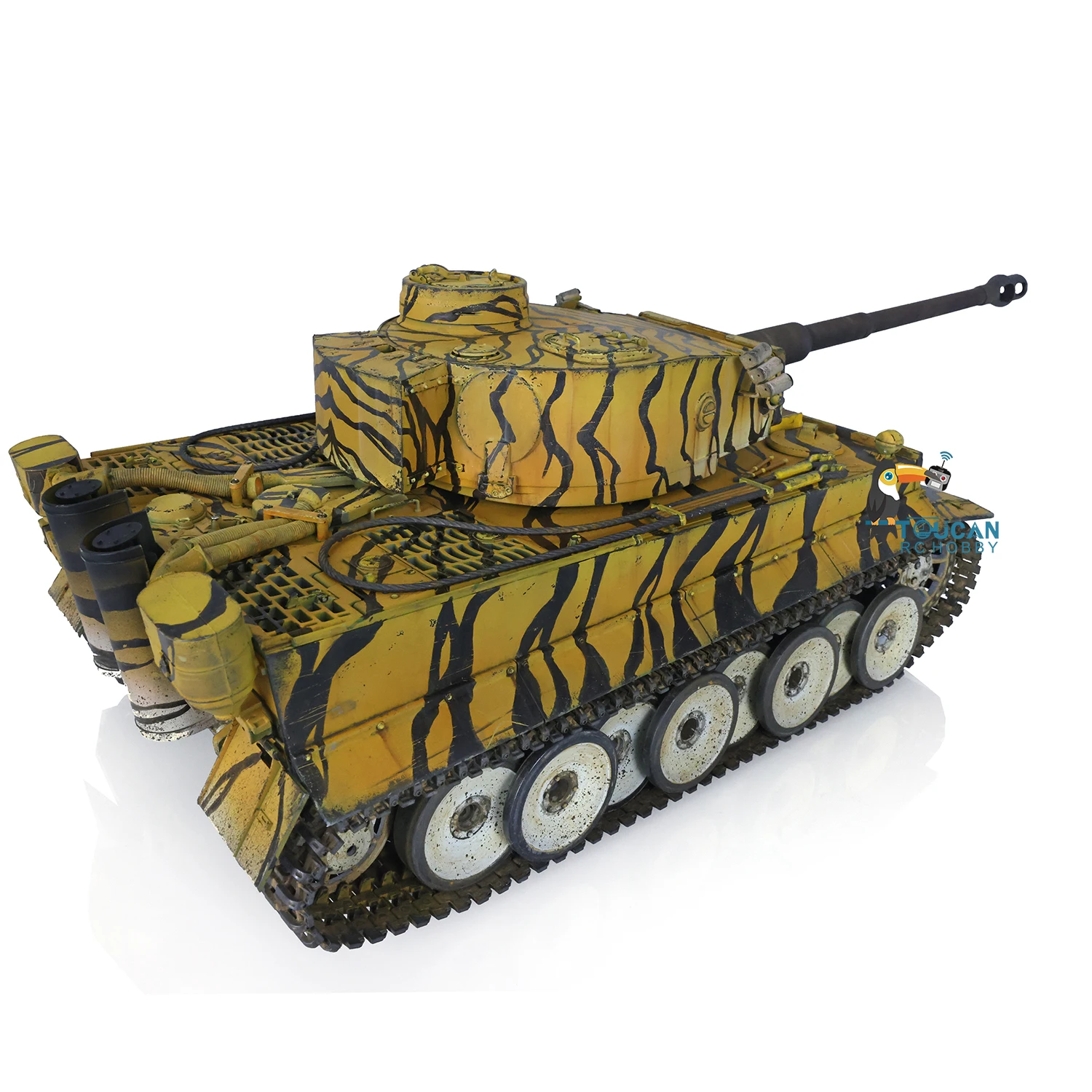 W magazynie Heng Long 1/16 Scale RC Tank 3818 German Tiger I Radio Control Tank Battle Tank Model 7.0 FPV Models Panzer Toys