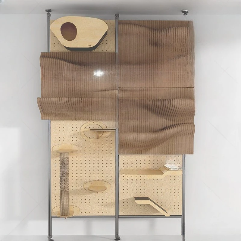 Cat free punching and changeable cat wall hole board