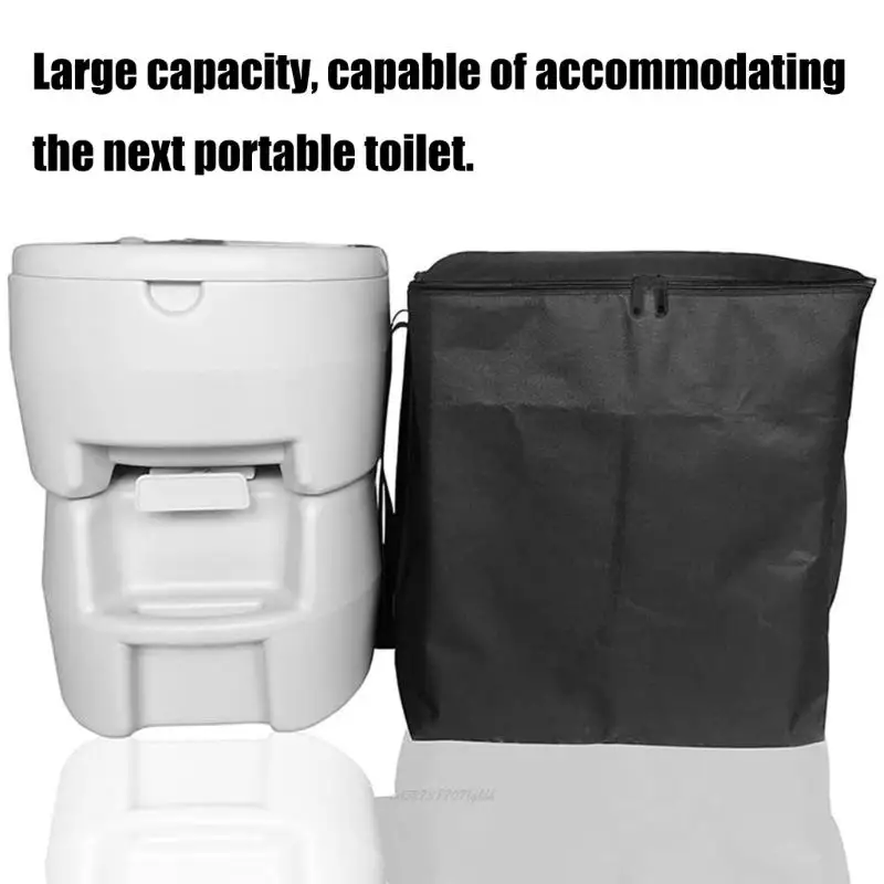 X5XA حقيبة تواليت للسفر منظم تخزين المرحاض، حقيبة حمل المرحاض، حقيبة تخزين المرحاض، سهلة الاستخدام للاستخدام في الهواء الطلق #3