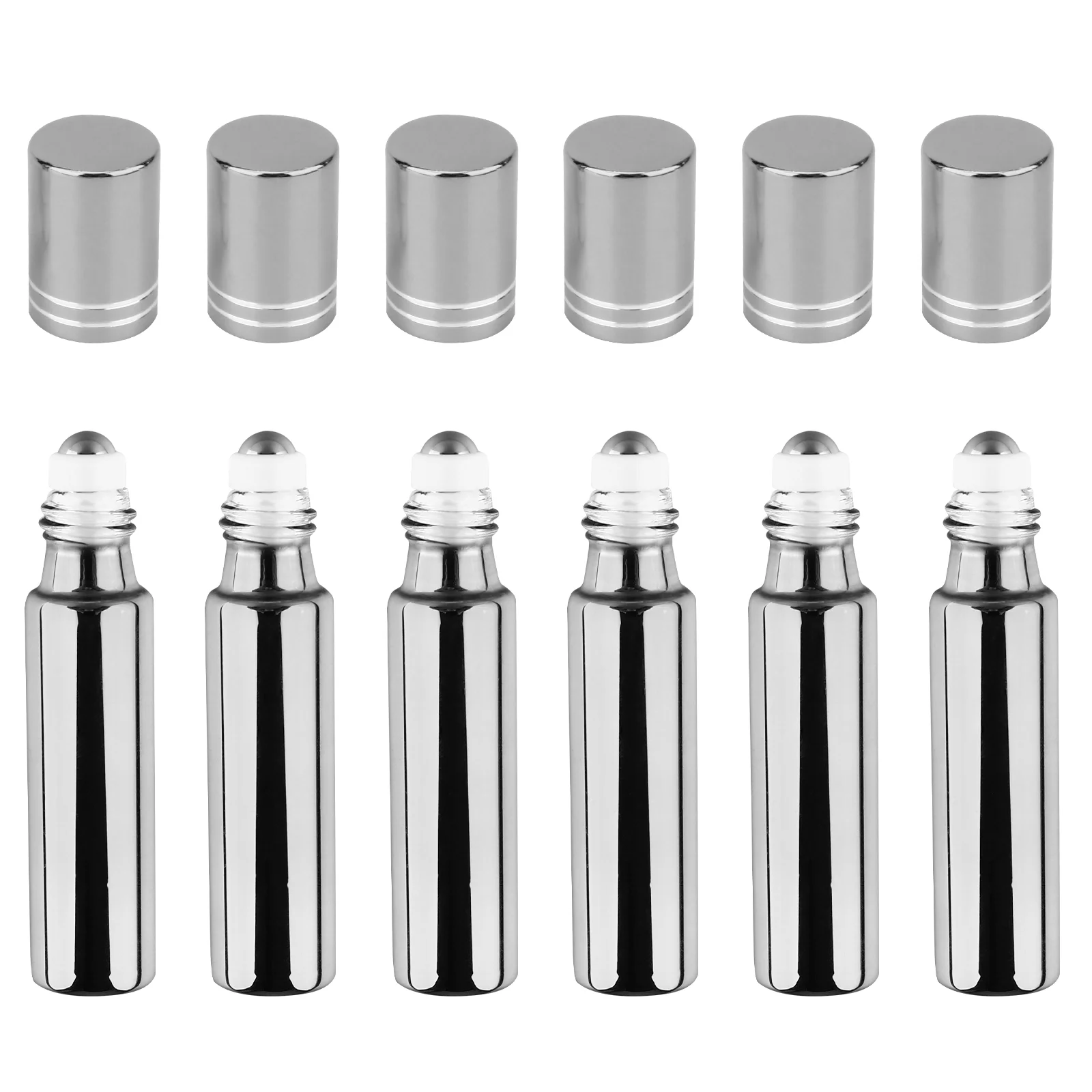 6 Pcs Roller Essential Oil Perfume Bottle Travel Refillable Bottles Glass Subpackaging