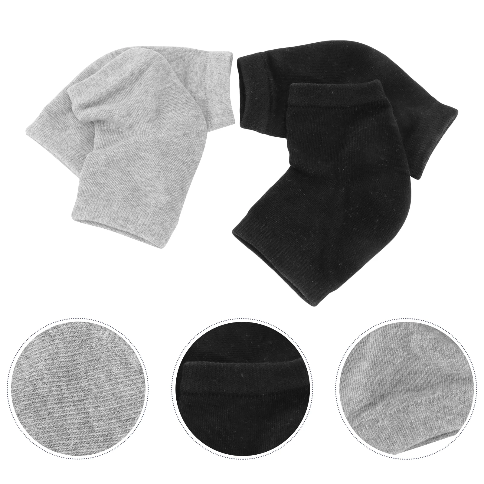 2Pairs جل الكاحل الجوارب ترطيب كعب حامي لينة القطن مكافحة الكراك الجوارب ليلة العناية بالقدم ترطيب كعب حامي