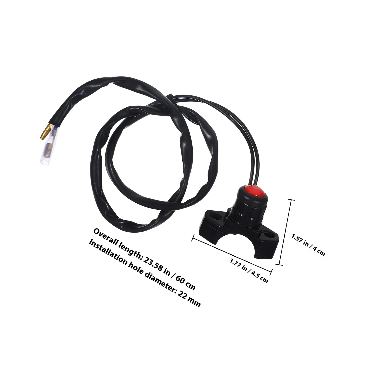 دراجة نارية المقود زر التبديل سبائك الألومنيوم القرن الفرامل ضوء قتل المحرك بدوره إشارة دفع زر ل Atv الأوساخ #6