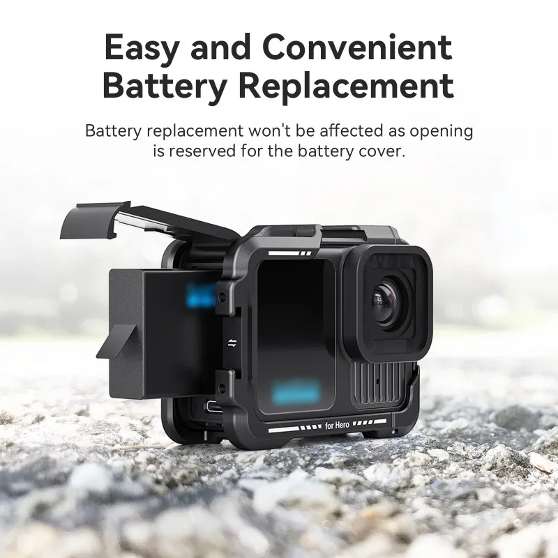 aMagisn for GoPro13/12/11/10/9 Metal Rabbit Cage Horizontal and Vertical Riding Frame Accessories