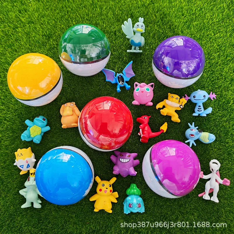 Pokémon figurineBlind box, blind egg, Pokémon capsule, Pikachu, pet monster, Poké Ball toy, pocket monster,