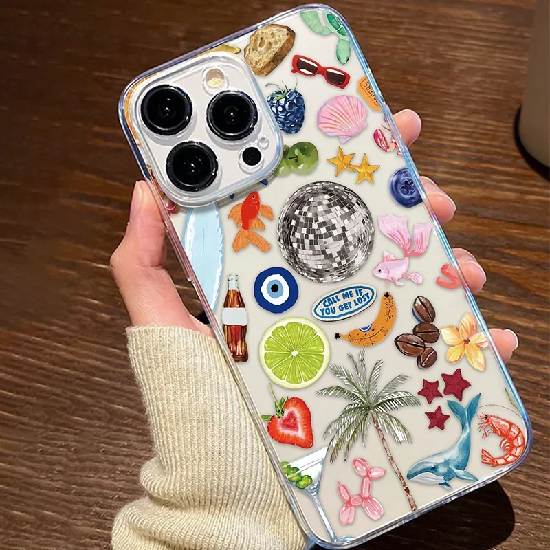 planet fruit trendry anti-fall siliconce phone cover for iphone 16 pro case 15 14 13 12 11 XS promax plus Non-Slip full coverage