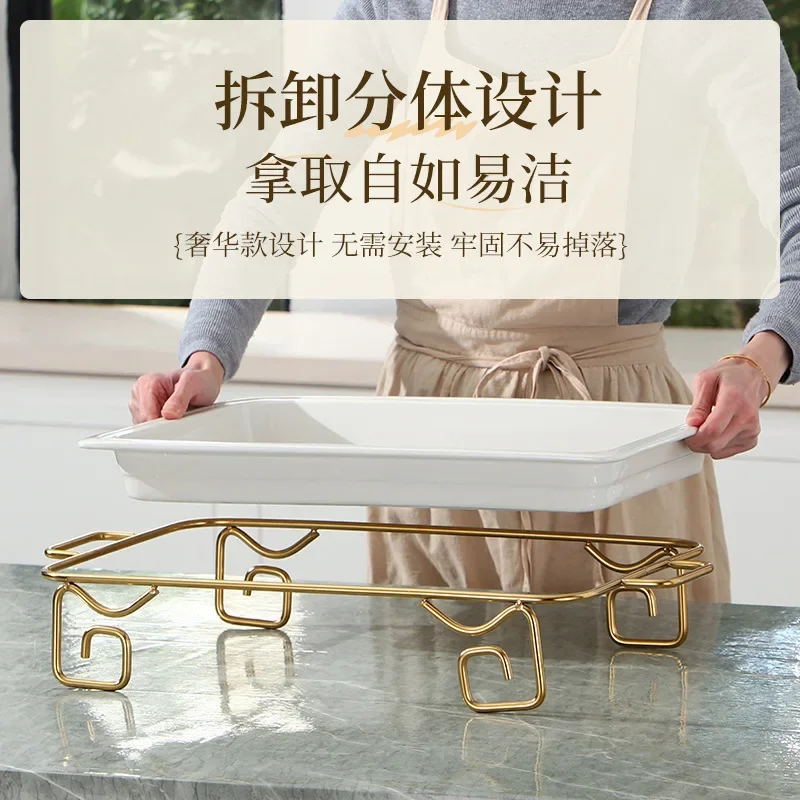Chinese and Western food ceramic plate dessert snack inventory heart rack afternoon tea buffet multi-purpose cake fruit
