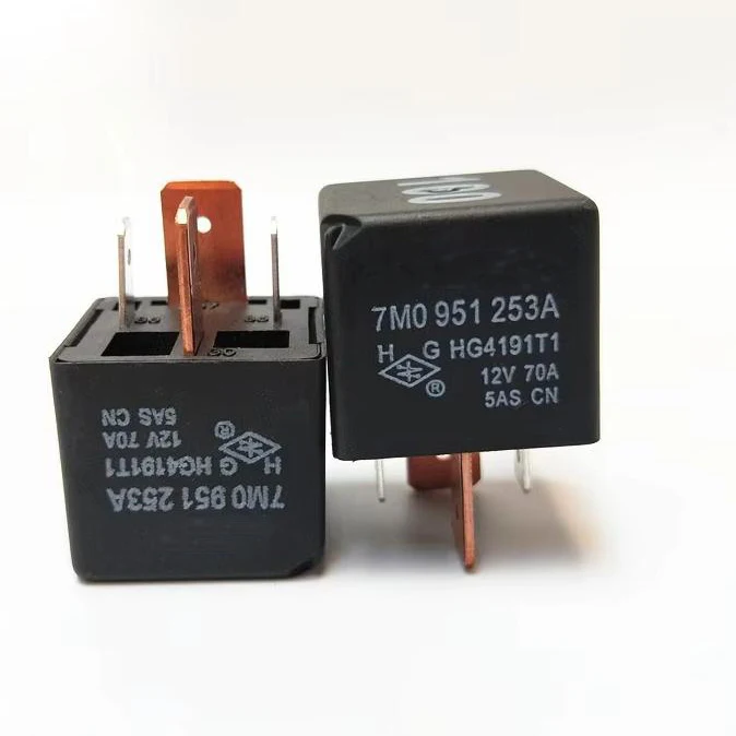 7M0951253 7M0 951 253A HG4191T1 12V 70A 12VDC 4pin CAR headlight  air conditioning fan Fuel pump following 12V relay