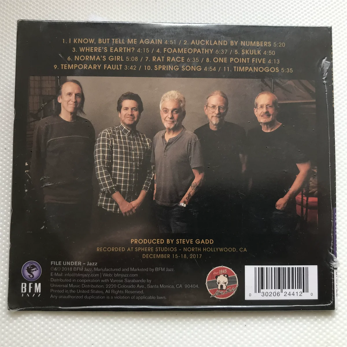 Jazz Steve Gadd Band David Spinozza Music CD Greatest Hits Album Foameopathy Music Record Cosplay Walkman Car Soundtracks Box