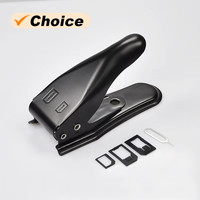 Universal Multifunction Dual Nano Micro SIM Card Cutter Punch Smartphone Card Suitable For IP Android Smart Phone Accessory