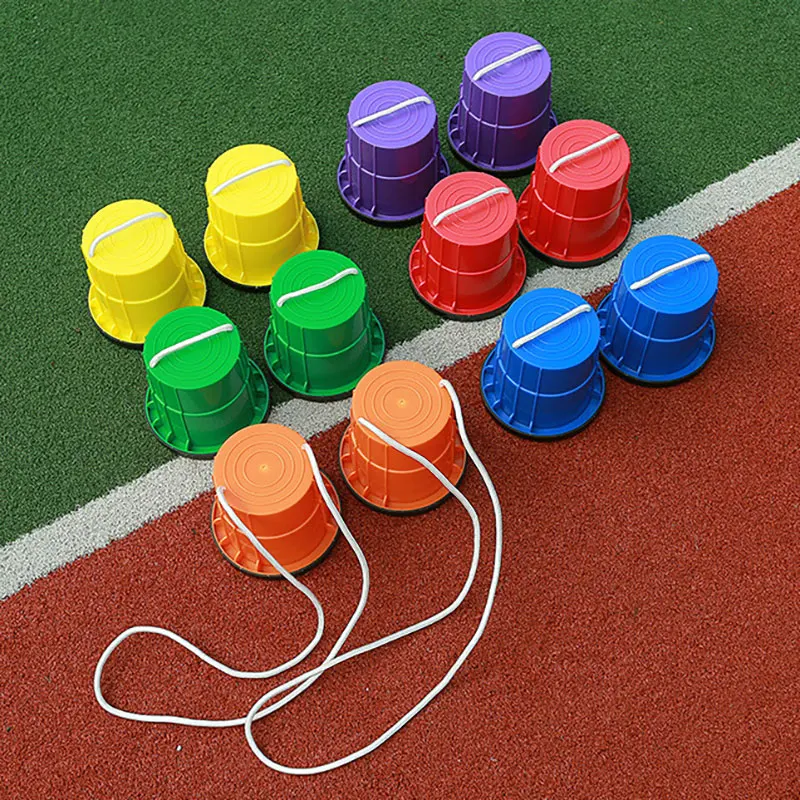 Children Sensory Integration Training Toys Rainbow Stilt Walking Balance Activity Games Parish Sports Teaching Aids For Kids