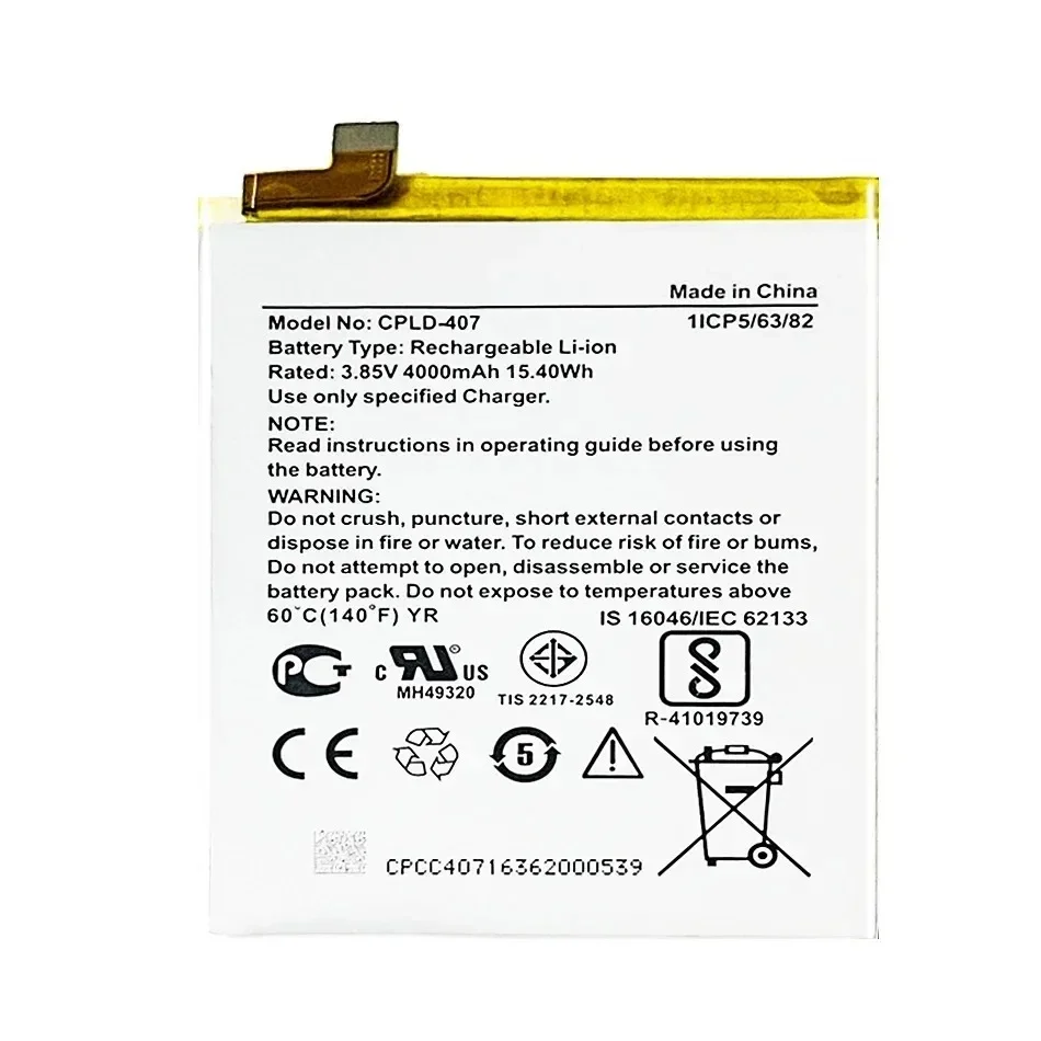 4000mAh High Capacity Battery for Coolpad Cool 1 Play 6 COR-I0 VCR-A0