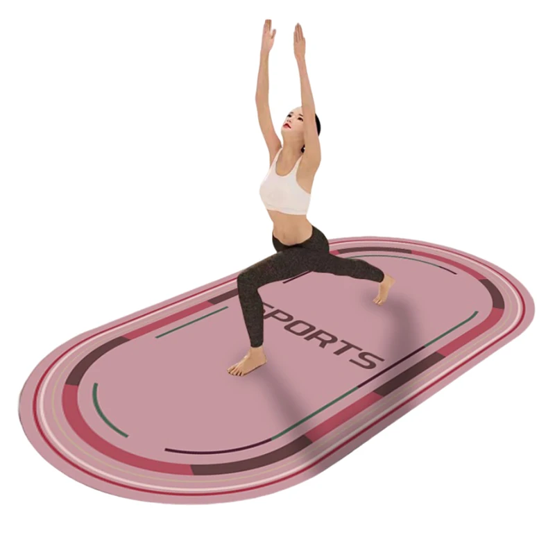 Skipping Rope Yoga Mat, Rainbow, Sports, Home, Shock-Absorbing, Floor Mats, Fitness, Non-Slip Carpet, Thickened, Silent